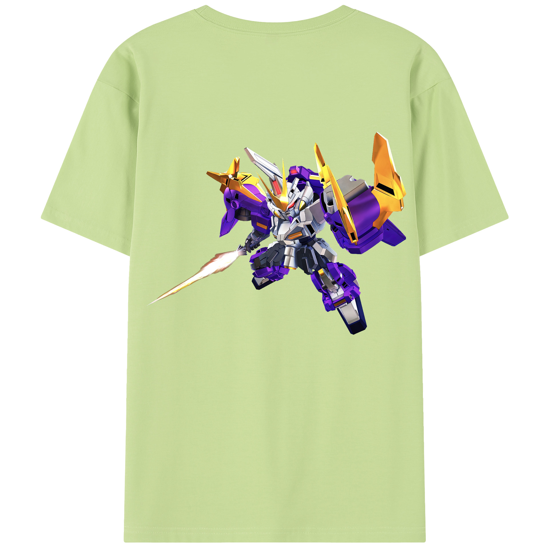 （画像用） 機動戦士ガンダム Mobile Suit Gundam 綿100％半袖Tシャツ（背面プリント）